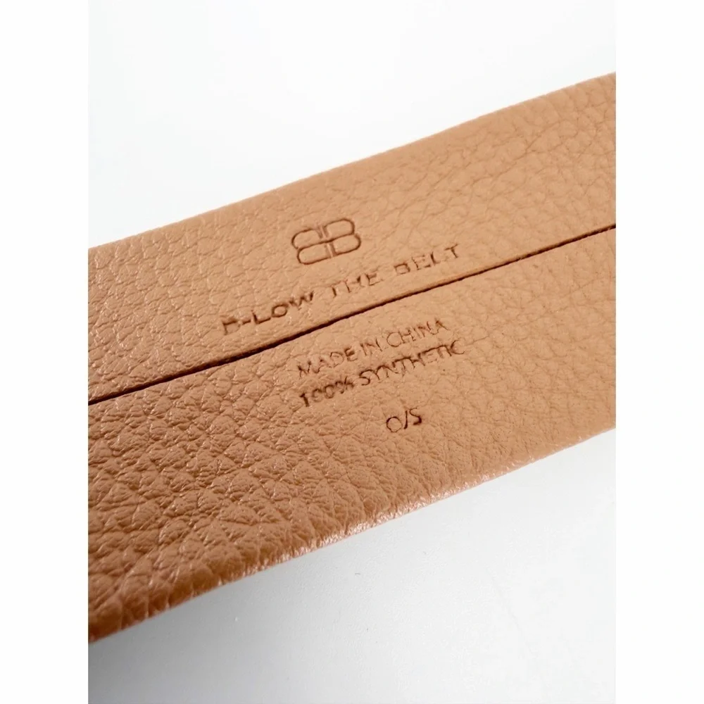 B Low the Belt Vegan Leather Belt Silver O Ring